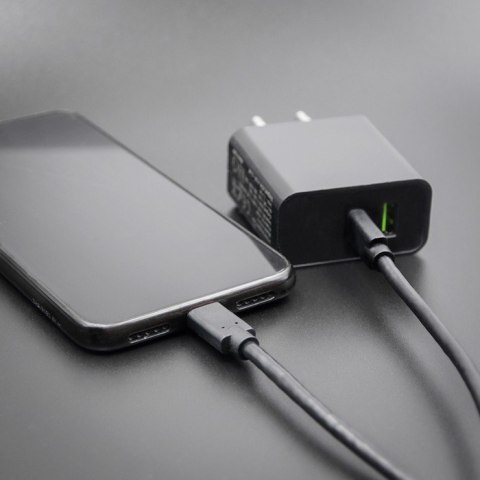 Kabel USB 3.1 typ C męski | USB 3.1 typ C męski | 3m | Czarny Qoltec