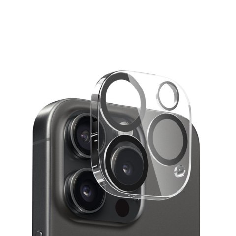 Szkło ochronne Lens Shield - na aparat i obiektyw iPhone 16 Pro / iPhone 16 Pro Max / iPhone 15 Pro / iPhone 15 Pro Max CRONG
