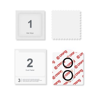 Szkło ochronne Lens Shield - na aparat i obiektyw iPhone 16 / iPhone 16 Plus CRONG