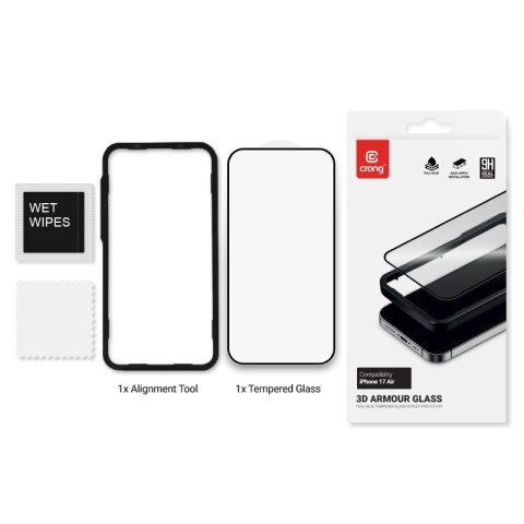 3D Armour Glass - Szkło hartowane iPhone Air + ramka instalacyjna CRONG