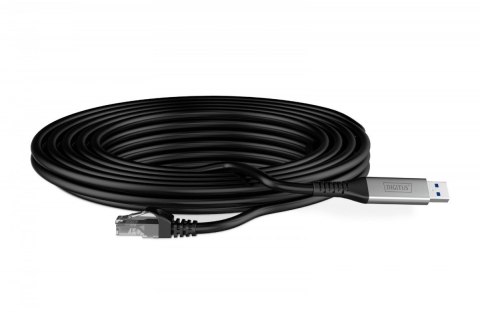 Kabel adapter USB-A - RJ45 Kat. 6A S/FTP, 1 Gbit/s, USB 3.2 Gen1, LSZH, 2m Digitus