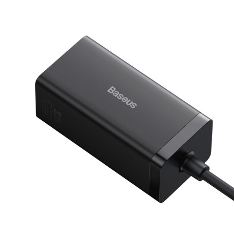 2w1 Ładowarka sieciowa GaN5 Pro + HUB konwerter HDMI 4K 2x USB-C USB-A czarny BASEUS