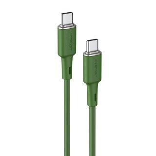 Kabel przewód USB-C 60W 20V 3A 1.2m zielony oliwkowy ACEFAST