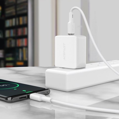 Kabel przewód USB-C 60W 20V 3A 1.2m zielony oliwkowy ACEFAST