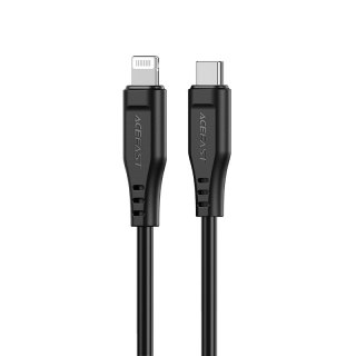 Kabel przewód do iPhone MFI USB-C - Lightning 30W 3A 1.2m czarny ACEFAST
