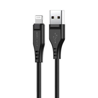 Kabel przewód do iPhone MFI USB - Lightning 2.4A 1.2m czarny ACEFAST