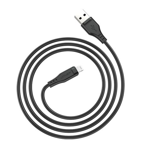 Kabel przewód do iPhone MFI USB - Lightning 2.4A 1.2m czarny ACEFAST