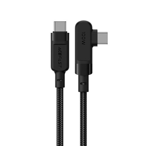 Kabel przewód kątowy w oplocie USB-C 100W 20V 5A 2m czarny ACEFAST