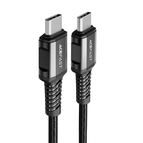 Kabel przewód w oplocie USB-C 60W 20V 3A 1.2m czarny ACEFAST