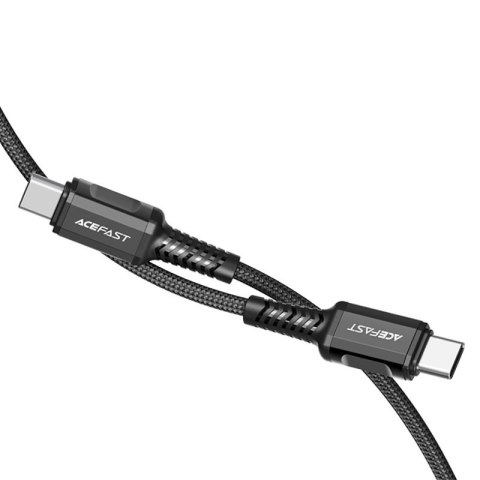 Kabel przewód w oplocie USB-C 60W 20V 3A 1.2m czarny ACEFAST