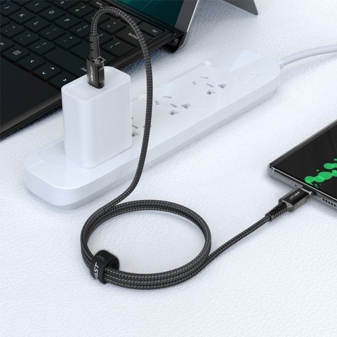 Kabel przewód w oplocie USB-C 60W 20V 3A 1.2m czarny ACEFAST