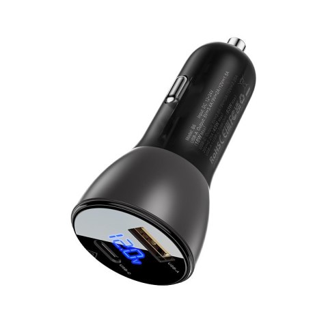 Ładowarka samochodowa 63W 12V USB-C USB SFCP czarny ACEFAST