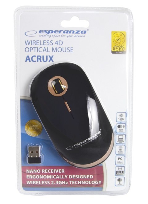 Mysz bezprzewodowa optyczna USB Acrux Esperanza