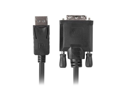 Kabel DisplayPort - DVI-D(24+1) M/M 1m czarny Lanberg