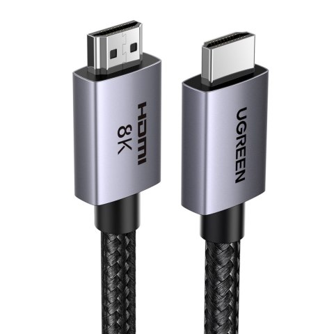 Kabel przewód HDMI 2.1 8K certyfikowany Ultra High Speed 2m szary UGREEN