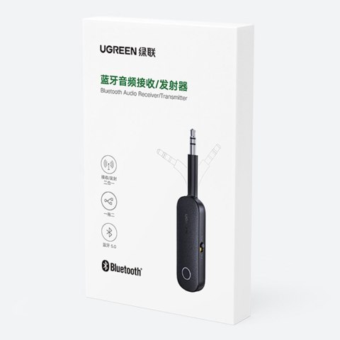Odbiornik nadajnik Bluetooth mini jack 3.5mm czarny UGREEN