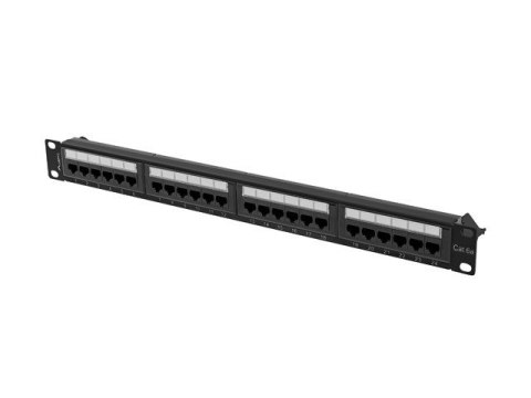 Patchpanel 24 port 1U KAT6A PPUA-1024-B Czarny Lanberg