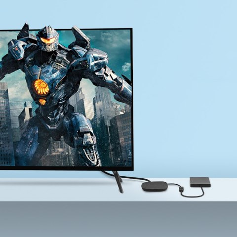 Przejściówka adapter micro USB (męski) - USB-A (żeński) OTG płaski 0.15m - czarny UGREEN