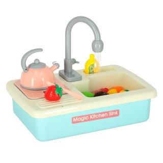 Zlewozmywak zlew do mycia naczyń dla dzieci z akcesoriami leci woda niebieski Kik Sp. z o. o. Sp. k.