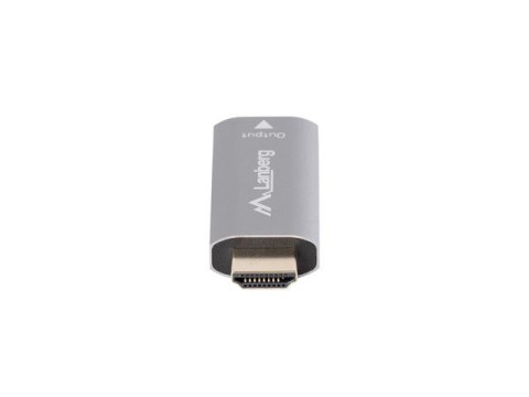Adapter HDMI(M)-Displayport(F)4K srebrny Lanberg