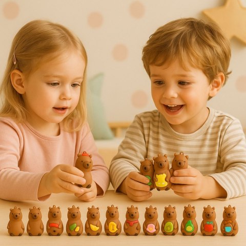 Figurka Kapibary Brelok Niespodzianka Karty W Puszce LEAN TOYS