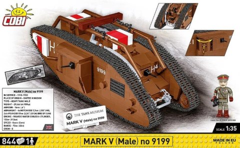 Klocki Mark V Male NO 9199 844 elementów Cobi Klocki