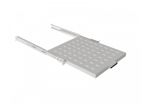 Półka wysuwana do szaf rack 19 cali 500mm szara Lanberg