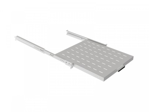 Półka wysuwana do szaf rack 19 cali 500mm szara Lanberg