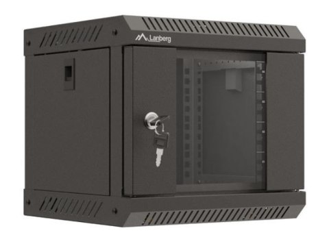 Szafa instalacyjna rack wisząca 10 cali 4U 300x300 czarna Lanberg