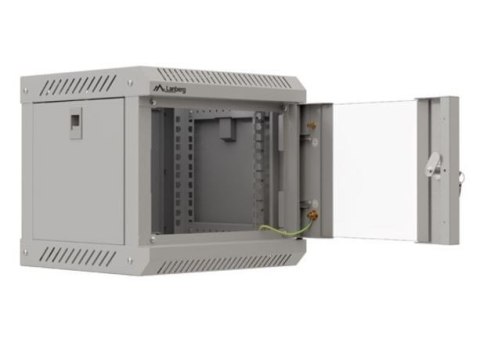 Szafa instalacyjna rack wisząca 10 cali 4U 300x300 szara Lanberg