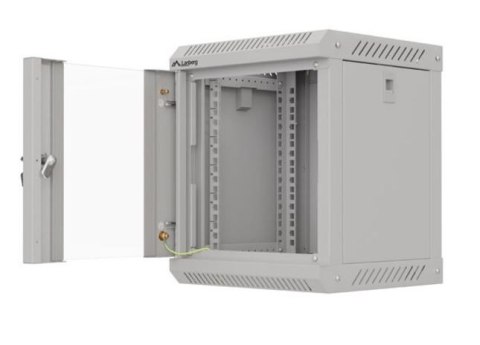 Szafa instalacyjna rack wisząca 10 cali 6U 300x300 szara Lanberg