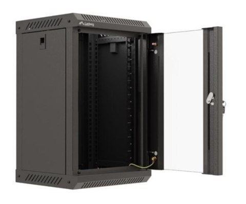 Szafa instalacyjna rack wisząca 10 cali 9U 300x300 czarna Lanberg