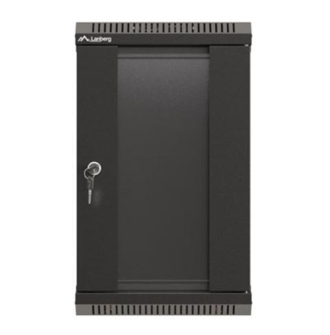 Szafa instalacyjna rack wisząca 10 cali 9U 300x300 czarna Lanberg