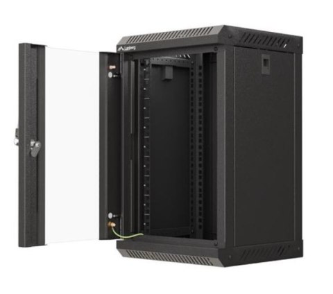 Szafa instalacyjna rack wisząca 10 cali 9U 300x300 czarna Lanberg