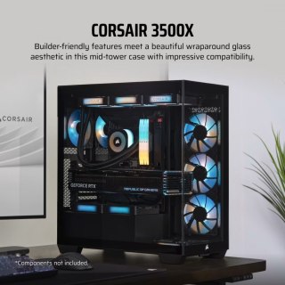 Obudowa 3500X TG Mid-Tower czarna Corsair