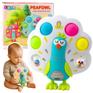 Zabawka Sensoryczna Pop-It Paw Obrotowe Kulki Dźwięk Kolorowy LEAN Toys