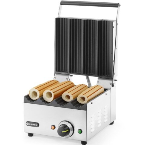 Grill kontaktowy do hot-dogów panini bułek wrapów 1800 W Hendi