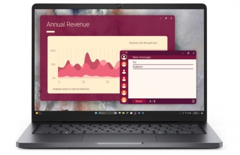 Laptop Dell Pro 14 PC14250 W11P C7 150U/16GB/512GB CL25/FgrPr/FHD IR Cam&Mic/WLAN+BT|14.0 FHD+|BcklKb/3C/65W/3YPS Magnetite colo Dell