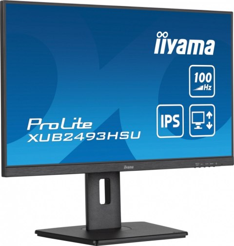 Monitor 24 cale XUB2493HSU-B7,IPS.HDMI.DP.2x2W.USBx2,300cd IIYAMA