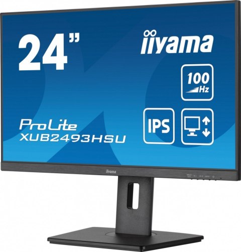 Monitor 24 cale XUB2493HSU-B7,IPS.HDMI.DP.2x2W.USBx2,300cd IIYAMA