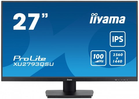 Monitor 27 cali XU2793QSU-B7 IPS,QHD,100Hz,HDMI,DP,300cd IIYAMA