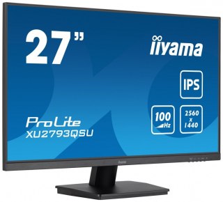 Monitor 27 cali XU2793QSU-B7 IPS,QHD,100Hz,HDMI,DP,300cd IIYAMA
