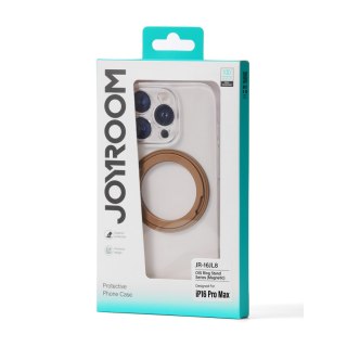 Etui pokrowiec z ringiem-podstawką 360 do iPhone 16 Pro MagSafe - złote JOYROOM