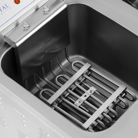 Frytownica elektryczna podwójna wolnostojąca z szafką 400 V 10000 W 26 l Royal Catering