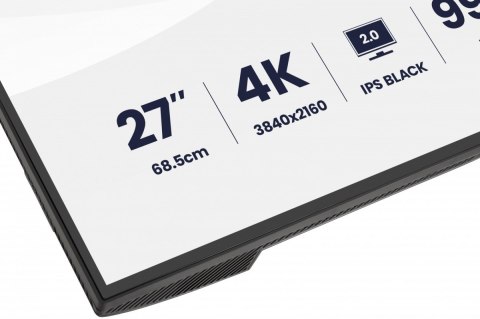 Monitor 27 cali ProGraphic HB2701UHSNP-B1 4K,IPS BLACK 2.0,450cd,VESA USB-c dock(PD:96W),HDMI,DP,DAISY/CHAIN,4xUSB,RJ45,3000:1,s IIYAMA