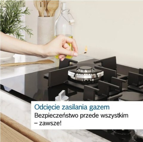 Płyta gazowa PCH6A5I90 Flame Select WOK Bosch