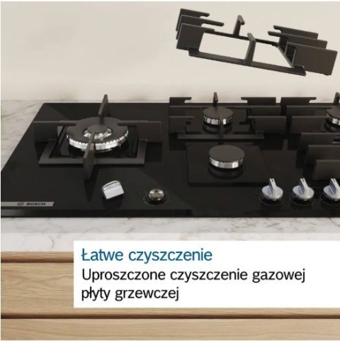 Płyta gazowa PCH6A5I90 Flame Select WOK Bosch