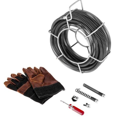 Przepychacz udrażniacz spirala żmijka do rur elektryczna 390W śr. 30 - 100 mm MSW-DRAIN CLEAN 2.3E MSW