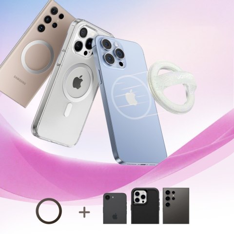 Ring pierścień magnetyczny uchwyt do smartfona MagSafe - biały JOYROOM