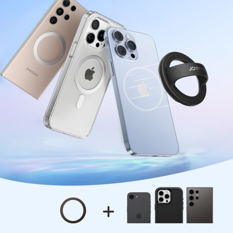 Ring pierścień magnetyczny uchwyt do smartfona MagSafe - czarny JOYROOM